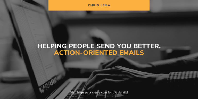 Helping People Send You Better Action-Oriented Emails