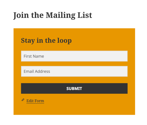 styling MailChimp forms easily