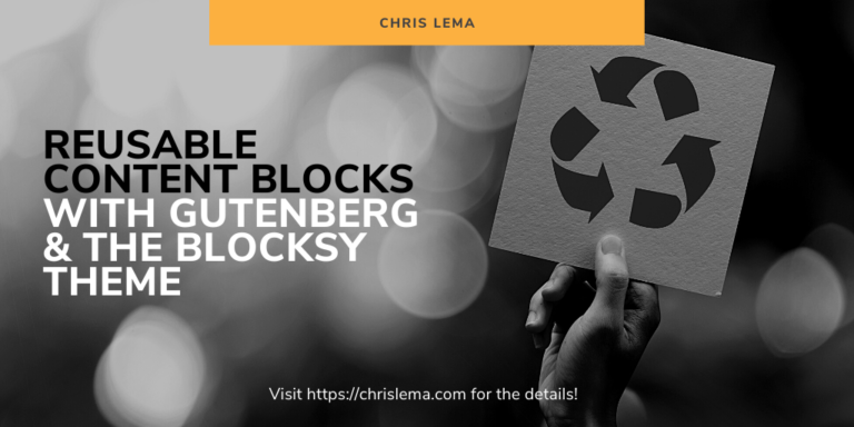 Reusable Content Blocks Gutenberg Blocksy