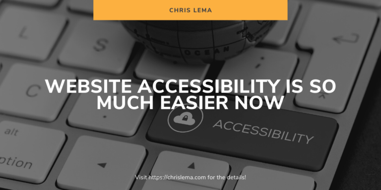 Website accessibility is so much easier now