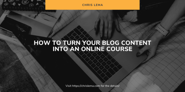 How to turn your blog content into an online course