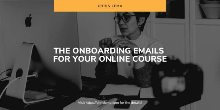 The Onboarding Emails For Your Online Course