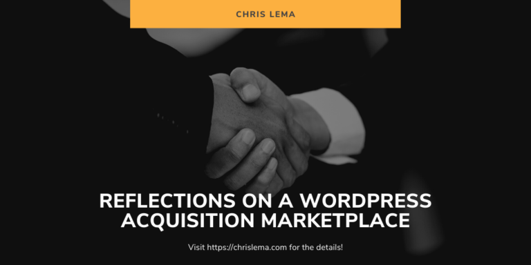 Reflections on a WordPress Acquisition Marketplace