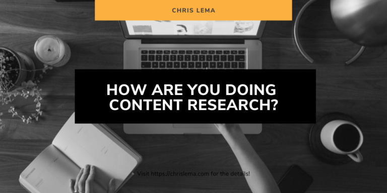 How Are You Doing Content Research