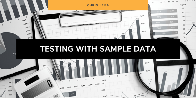 Testing with Sample Data