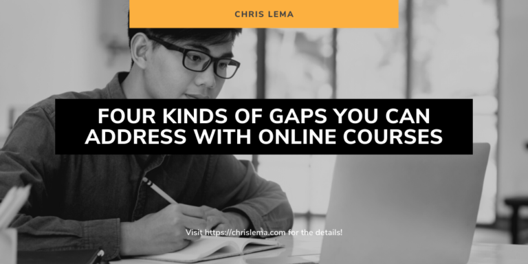 Four Kinds of Gaps You Can Address with Online Courses