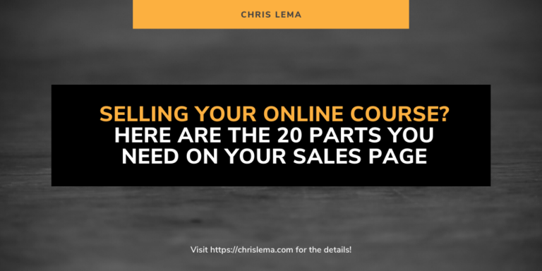 selling your online course